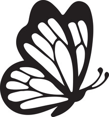 butterfly illustration, insect silhouette, flying butterfly vector, delicate wings art, nature butterfly shape, elegant insect vector, fluttering butterfly, butterfly wings graphic, garden insect silh