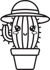 cactus illustration, desert plant silhouette, succulent vector, prickly pear graphic, saguaro cactus art, wild cactus shape, arid plant vector, dry land cactus, thorny plant silhouette, desert scene i