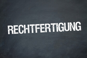 Obraz premium Rechtfertigung 