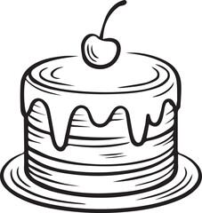 cake illustration, dessert silhouette, layered cake vector, birthday cake graphic, sweet treat shape, celebration cake art, wedding cake vector, pastry silhouette, icing cake design, chocolate cake il