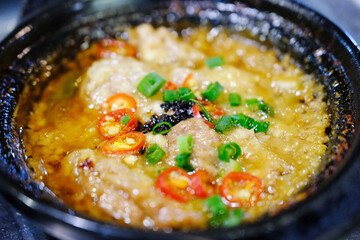 cooked pig's brain, Chinese food
