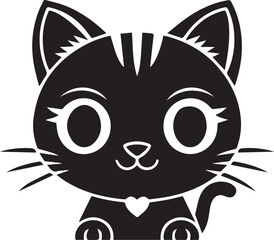 cat silhouette, feline outline, black cat art, pet silhouette, kitty vector, cat shape design, cat logo clipart, housecat illustration, kitten outline, cat side view, domestic cat shape,