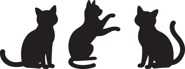 cat silhouette, feline outline, black cat art, pet silhouette, kitty vector, cat shape design, cat logo clipart, housecat illustration, kitten outline, cat side view, domestic cat shape,