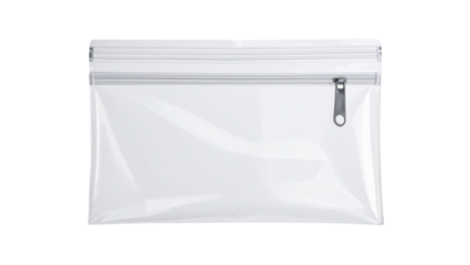 Plastic zipper bag  isolated on white background