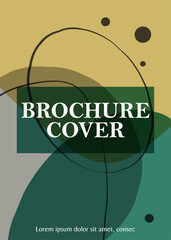 Brochure cover design template set. Abstract elements brochure design. Modern flyer design