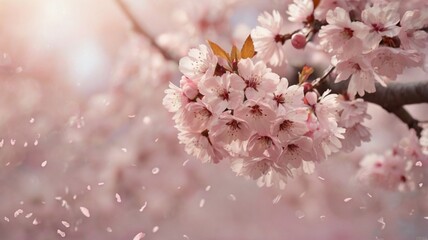 Naklejka premium pink cherry blossom
