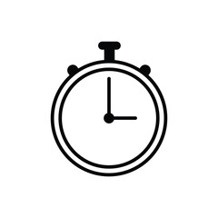 Stopwatch icon set. Clock time vector symbol