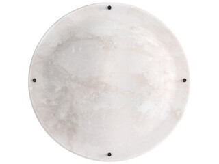 Vara Alabaster Sconce , blackened brass with alabaster , Elegant Lighting Fixture Against white bachground .