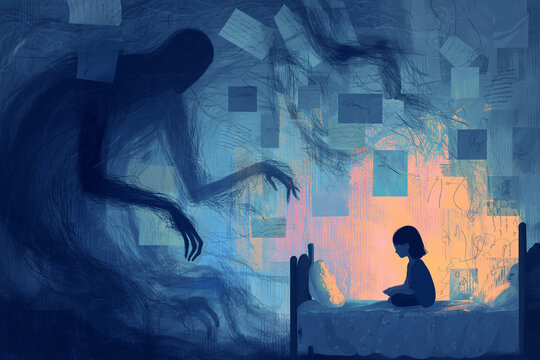 Childhood Anxiety and Depression &ndash; Surreal Concept Art of Emotional Struggle.