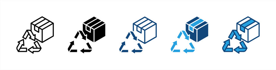 Recyclable icon sheet multiple style collection