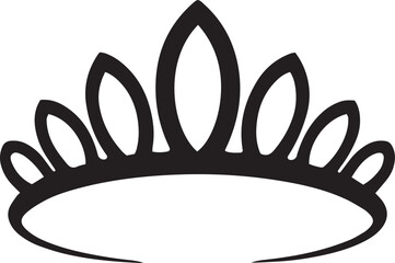 royal crown outline, king crown silhouette, queen tiara icon, elegant crown vector, regal headwear shape, royal accessory sketch, monarchy symbol art, luxury crown image, noble tiara silhouette © Secret vec