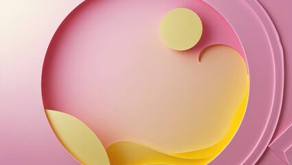Modern pink and yellow abstract background