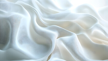 Obraz premium soft flowing textures on an abstract white background