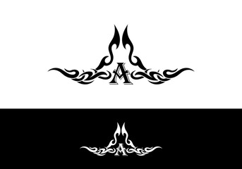 Tribal Flame Abstract G Letter Tatto Design