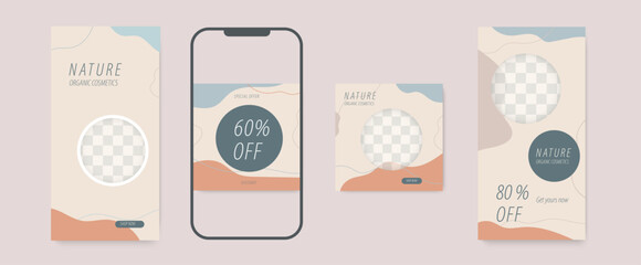 Pastel Aesthetic Social Media Template Instagram Story Layout.