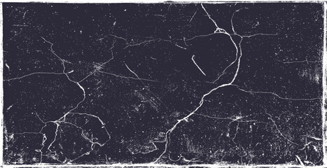 Texture of old surface on black background with white scratches. Worn, torn, weathered effect. Distressed black texture. Vector illustration, EPS 10.