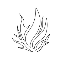 Abstract shape of fire 