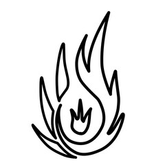 Abstract shape of fire 