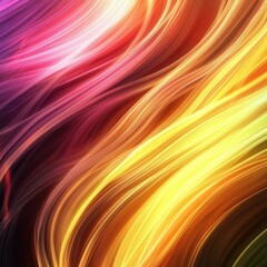 Abstract image of vibrant, flowing, multicolored lines