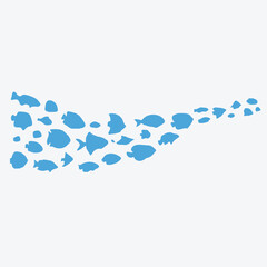 fish_group_vector_image