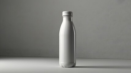 3D rendered mockup of a sleek beverage bottle
