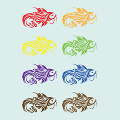 fish_group_vector_image