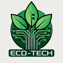 design logo icon mascot  futuristic illustration leaf