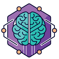 design logo icon mascot  futuristic illustration brain