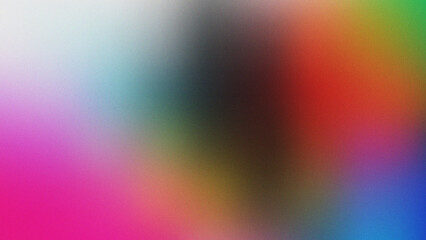 Pink green red blue abstract gradient background with ombre blend blur flow glitter shimmer neon metallic foil and noise grain texture. Elegant colorful fun design. Christmas