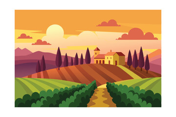 tuscany landscape in tuscany