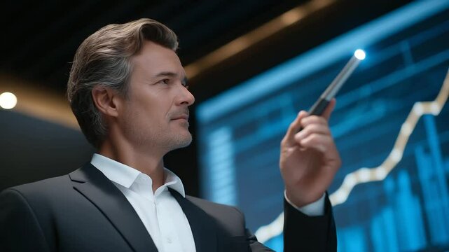 Business Psychologist Presenting Mental Health Statistics