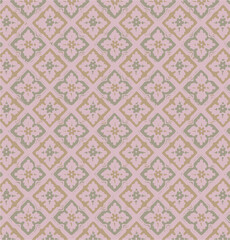 Geometric floral set of seamless patterns. Gold and white vector backgrounds. Simple illustrations