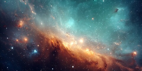 Obraz premium tunning View of the Andromeda Galaxy and Starfield