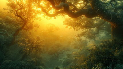 Mystical Morning in the Enchanted Woods