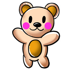 곰돌이 일러스트