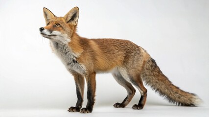 Fototapeta premium Fox on studio background