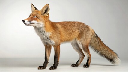 Obraz premium Fox on studio background