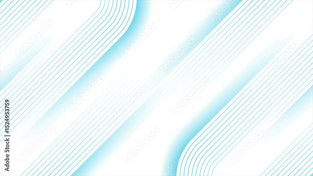 Poster Blue linear pattern abstract geometric minimal background. Seamless looping motion design. Video animation Ultra HD 4K 3840x2160
