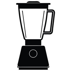 silhouette blender on white background