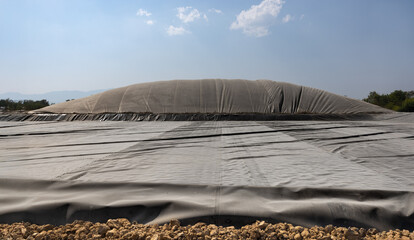 HDPE Geo Membrane Anaerobic Lagoon Biogas Plant for Animal Waste.