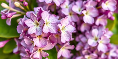 Obraz premium Close-up of vibrant lilac blossoms, a beautiful spring bouquet in full bloom, fragrant, lilac