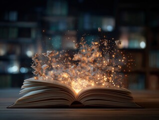 Magic Book of Imagination and Storytelling Coming to Life