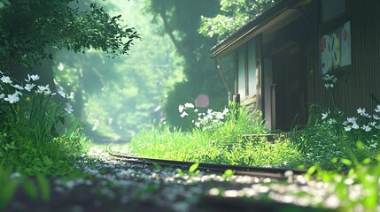house in the garden