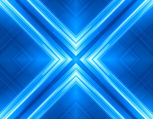 Fototapeta premium abstract tech background with blue glowing patterns
