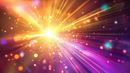 Fototapeta premium Innovative and immersive digital art transforms traditional light shows into a modern spectacle.