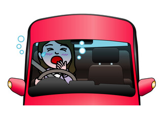 壱A：眠いドライバー私服女子A_CS3