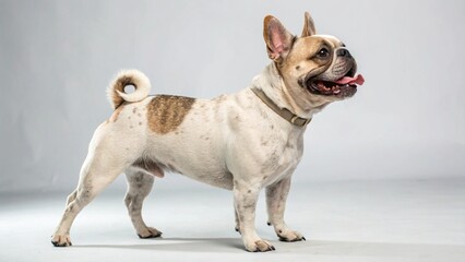 Obraz premium French Bulldog Mix on studio background