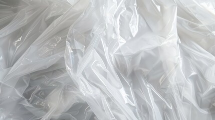 Fototapeta premium White plastic texture on transparent background for creative packaging design