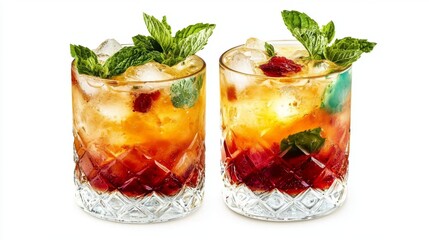 Perfectly Isolated Caipirinha and Mojito for Summer 