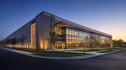 Sleek lines and advanced materials in modern data centers.